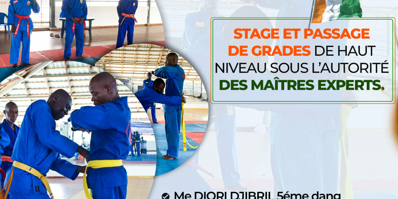 Stage et passage de grades de haut niveau à Abengourou !