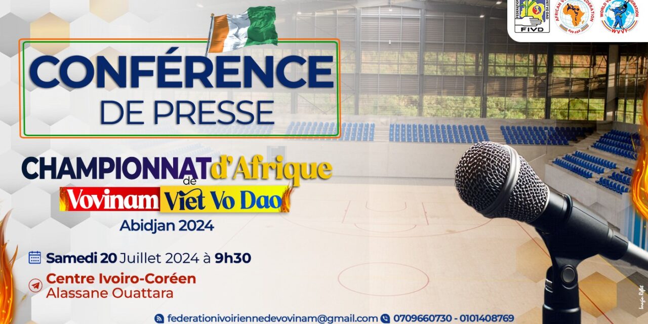 Conférence de presse du Championnat d’Afrique de Vovinam Viet Vo Dao